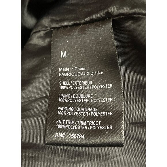 Urban Outfitters Women's Black Floral Quilted Pockets Size Medium Zip Closure - Picture 7 of 10